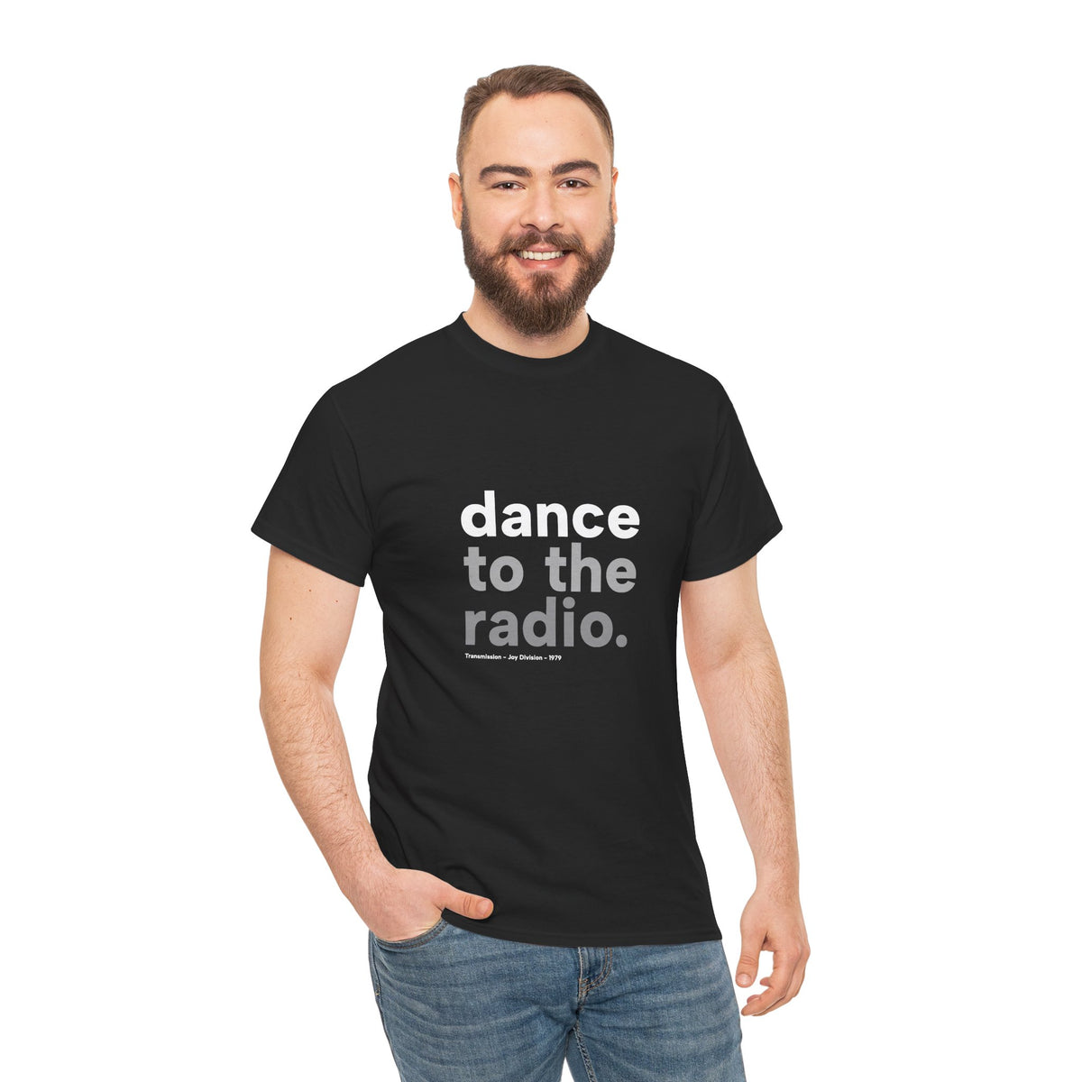 dance to the radio - Joy Division - Ian Curtis Memory Heavy Cotton Tee
