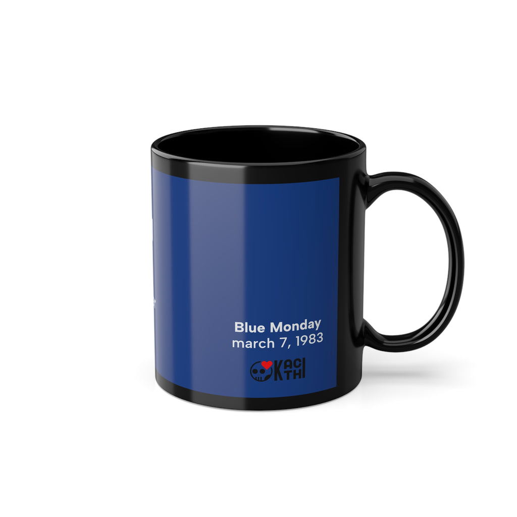 Blue Monday - New Order - Black/Blue Coffee Mug