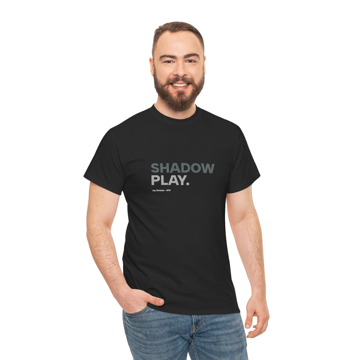 Shadowplay - Joy Division - Ian Curtis Memory Unisex Heavy Cotton Tee