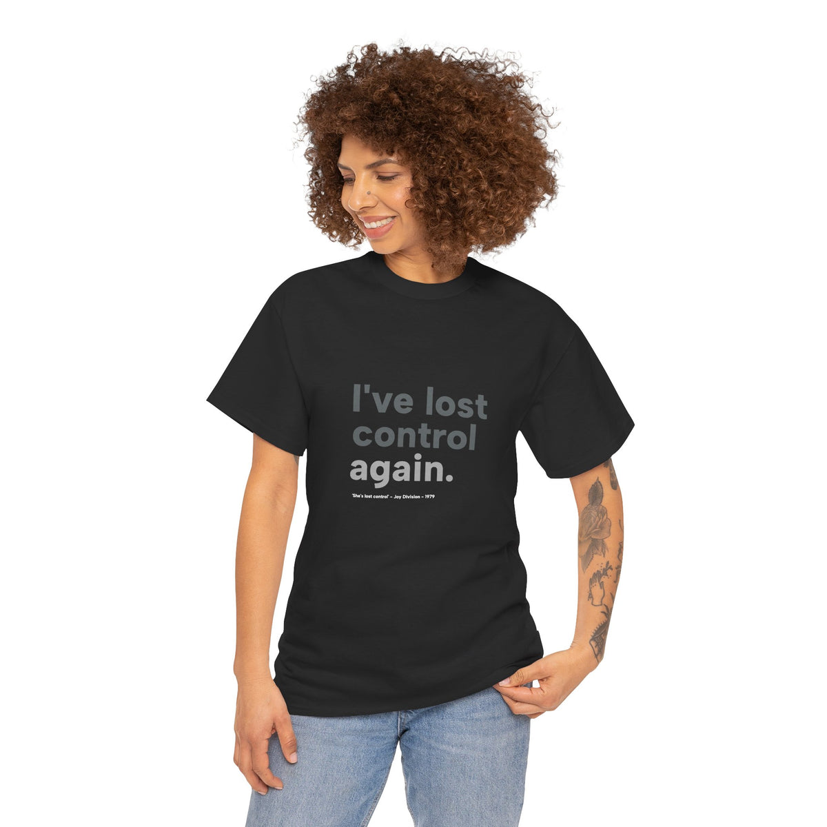 I’ve lost control - Joy Division - Ian Curtis Memory Heavy Cotton Tee