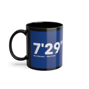 Blue Monday - New Order - Black/Blue Coffee Mug