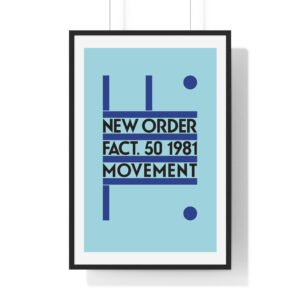 New Order debut studio album poster.